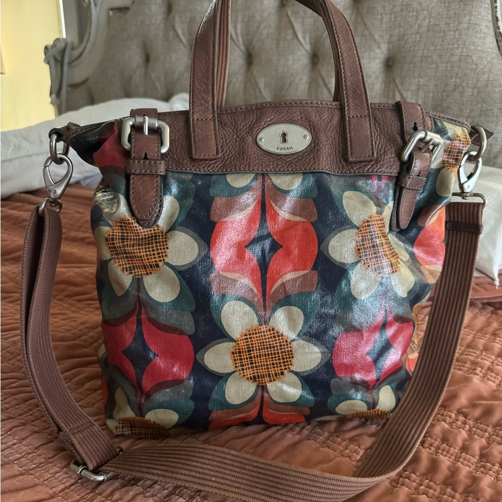Fossil vintage keyper bag purse crossbody shoulder bag guc